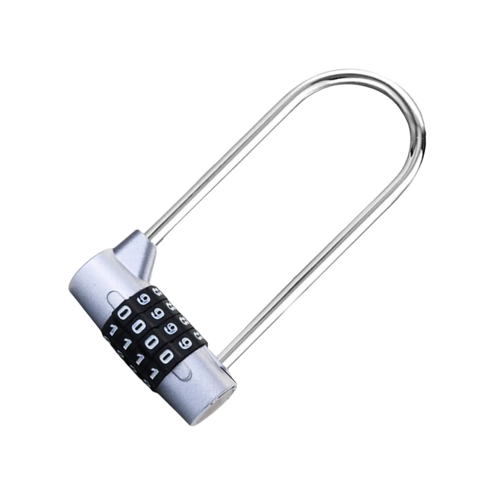4 Digit Combination Padlock Outdoor Safety Lock Pad Lock with Long Shackle Password Lock for Gym Door Toolbox Hasp Cabinet Gate