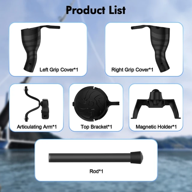 Portable Fishing Rod for Quest 2 Controller Indoor Fishing Simulator  Fishing Rod with Built-in Silicone Pads - AliExpress