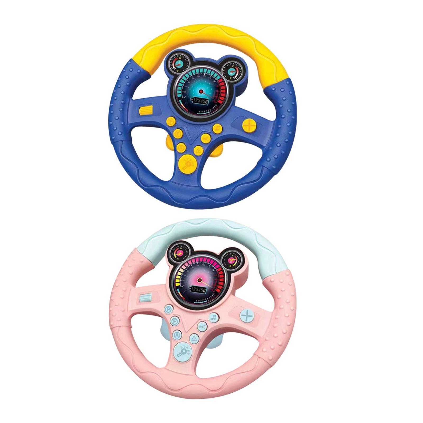 Simulation Steering Wheel Toy Musical Activity Toy Pretend Driving Toy for Park Climbing Frame Playground Kids Gifts