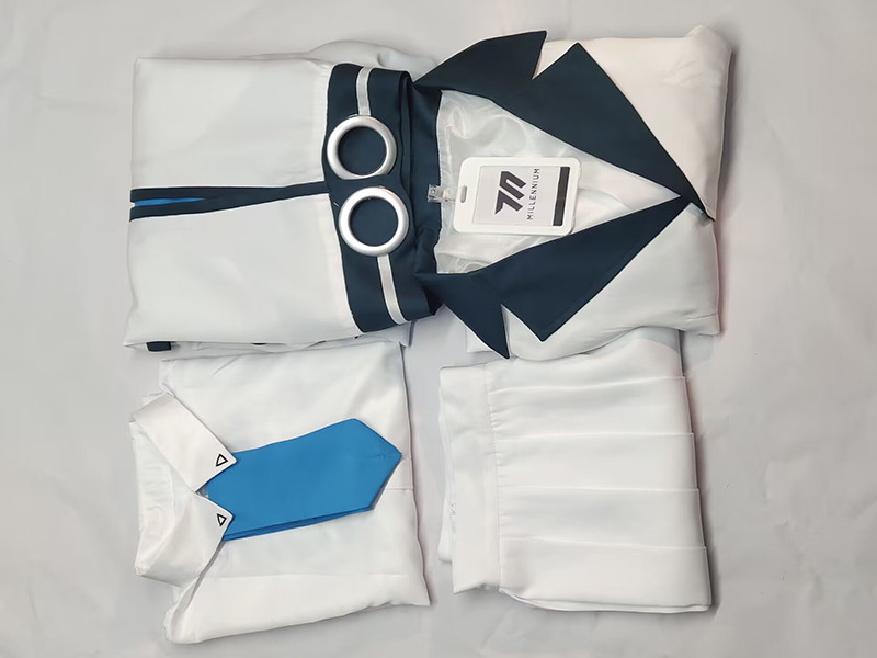 Ushio Noa Cosplay Kostüm Spiel Blau Archiv Cosplay Kleid JK Anzug Mit Kapuze Mantel Hemd Röcke Halloween Party Uniformen Nach Maß – Detail 2