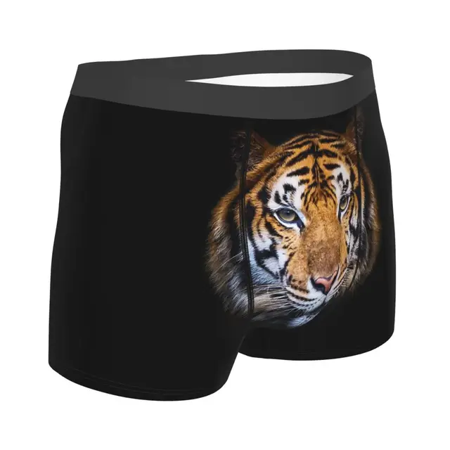 Tiger Tiger Portrait Underpants Breathbale Panties Male Underwear Print  Shorts Boxer Briefs - AliExpress