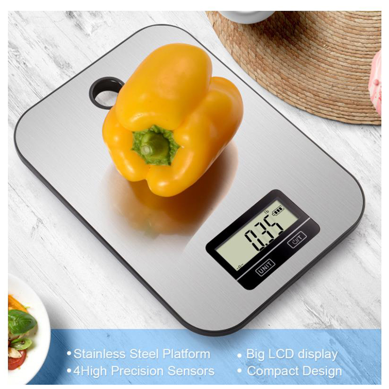 Title 4, Digital Kitchen Scale 5Kg/1g Stainless Steel Ki...