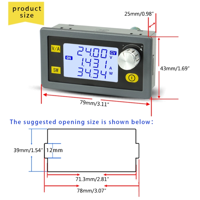 K1aa XY-SK35H ajustável buck-boost power converter dc5