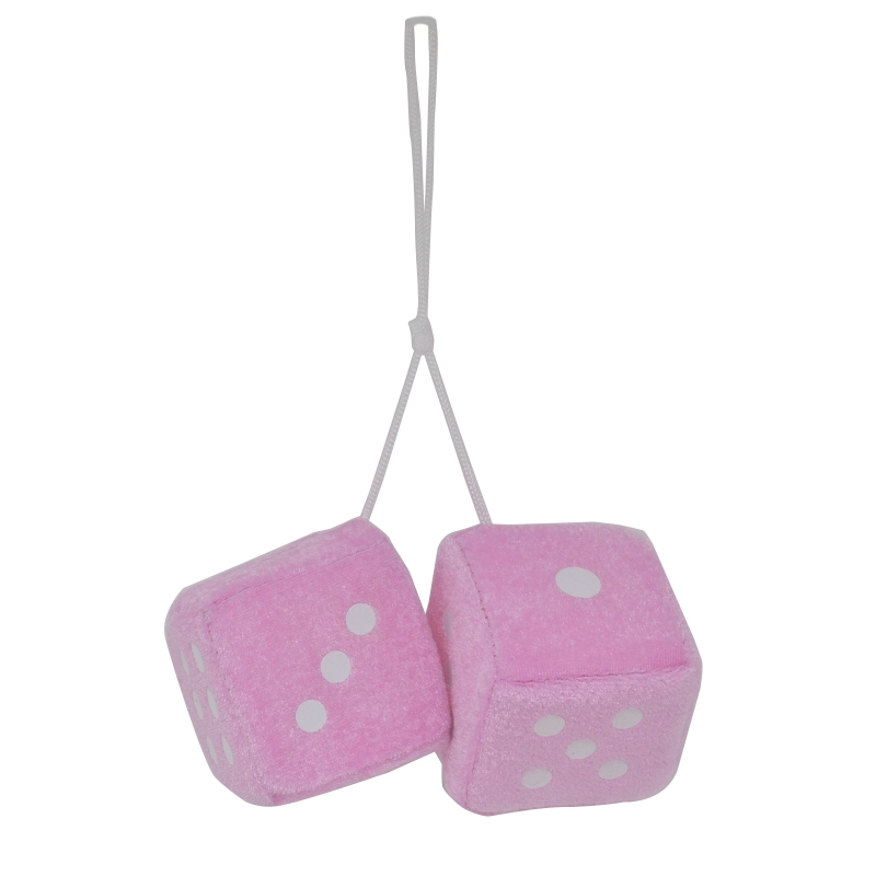 Dés En Velours Pour Rétroviseur De Voiture - Pendentif Décoratif 7x7x14 Cm | Rembourrage éponge, Ficelle Longueur Ajustée | Cadeau Original - 10