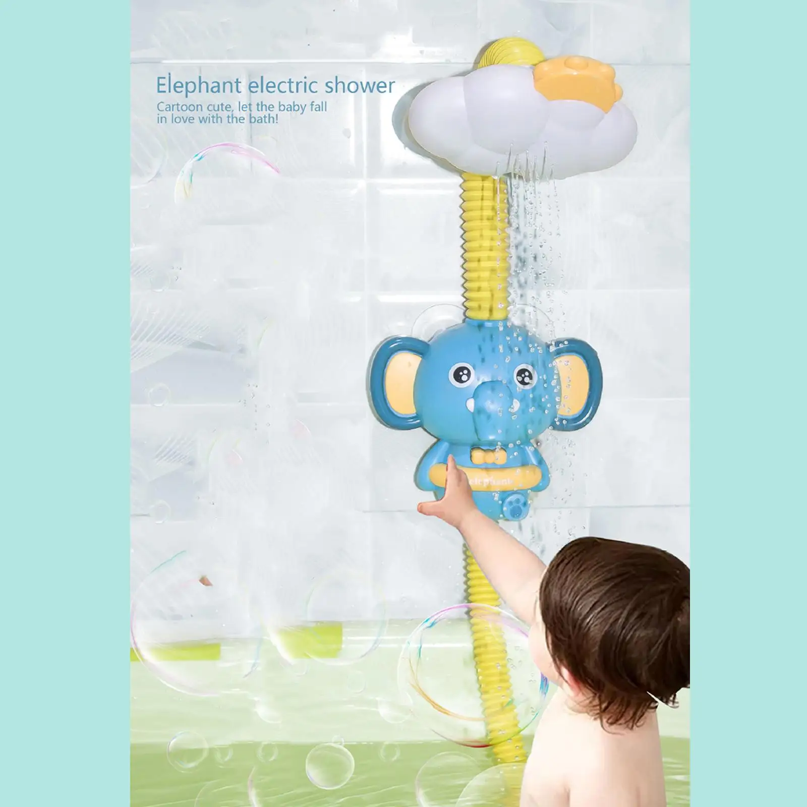 Baby Bath Toy with Suction Cup Spraying Water Toy Automatic Water Pump for Birthday Gift Toddles 4 5 6 Year Old