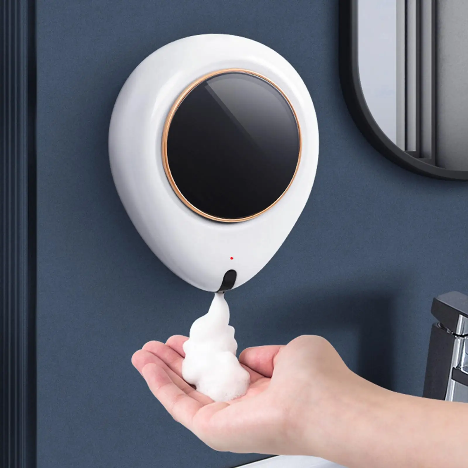 Large Capacity Soap Dispenser Electric Automatic Touch Free Wall Mount for Kitchen