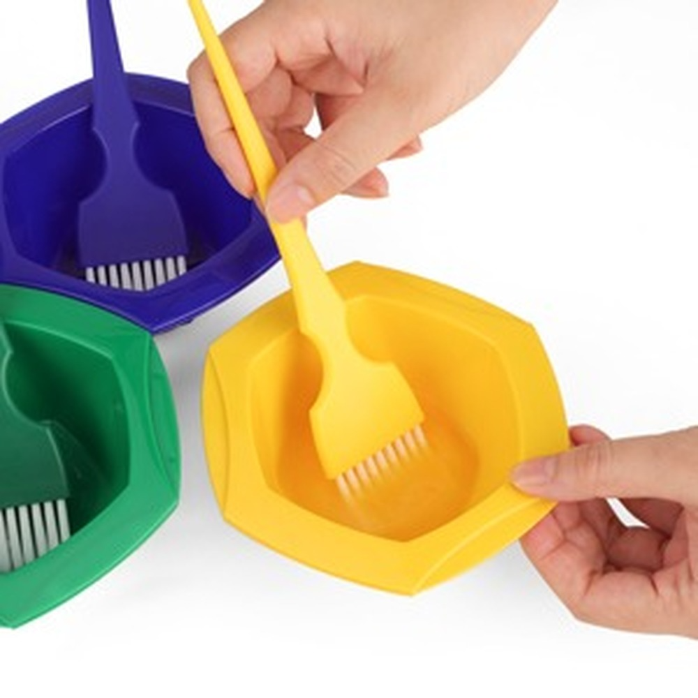 Description Picture 4 of itemGlitter Pink Black Hair Coloring Tint Dye Comb Cape Bowl with Brush Tools Set