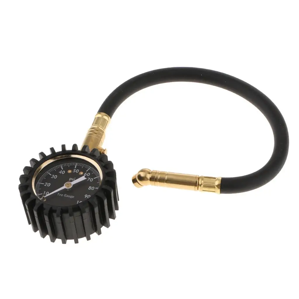 Car Motorcycle Dial Tyre Measure Truck Tire  Pressure  with Hose