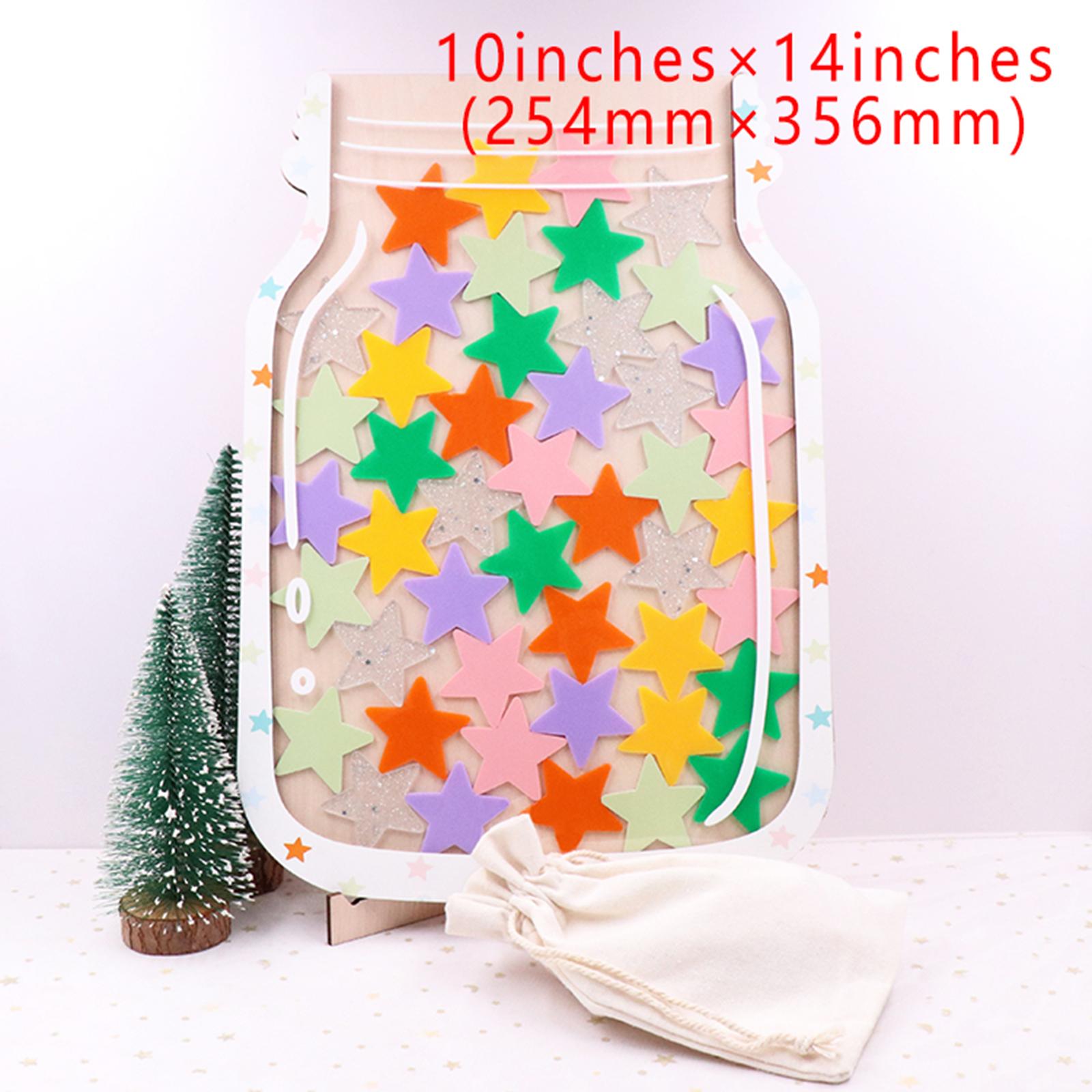 Star Reward Jar Gifts Children Positive Behavior Jar for Whiteboard Teaching Toilet Training Chores Brushing Positive Behaviors