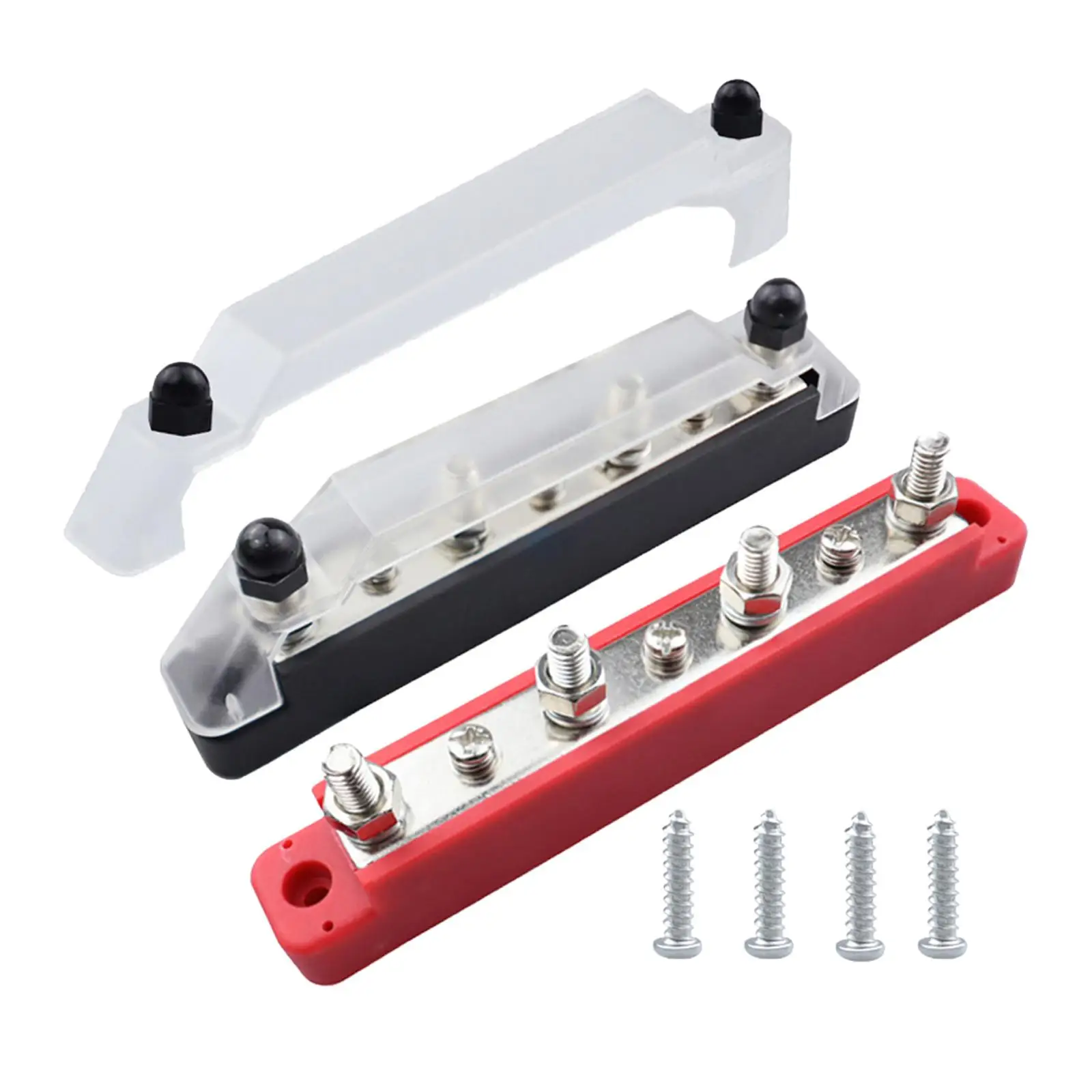 Power Distribution Block 4 Terminal Studs Bus Bar for Car Marine Truck