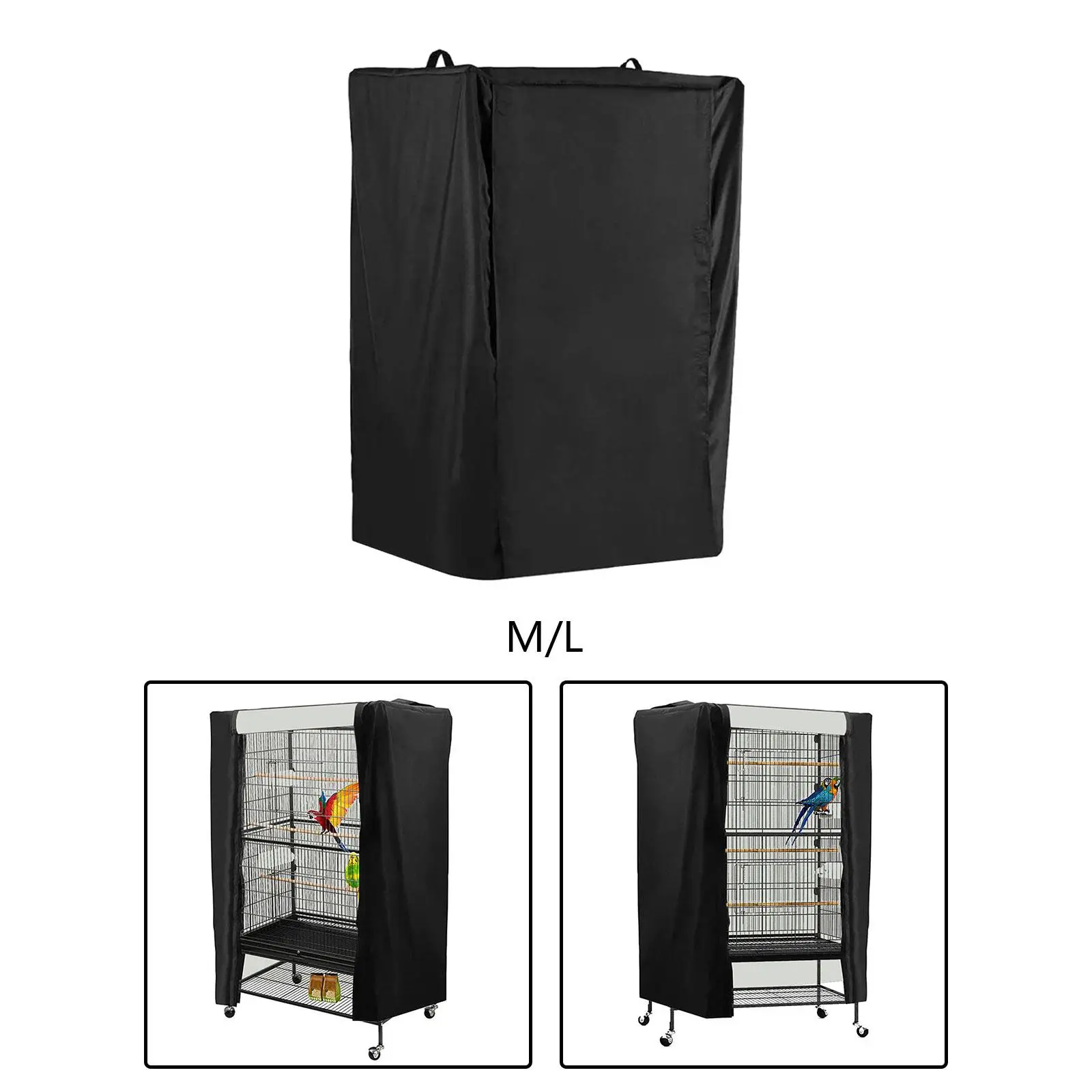 Bird Cage Cover Sunproof Breathable Good Night Waterproof Shading Cloth Dustproof for Macaw Parrot Pet Lovebirds Square Cages