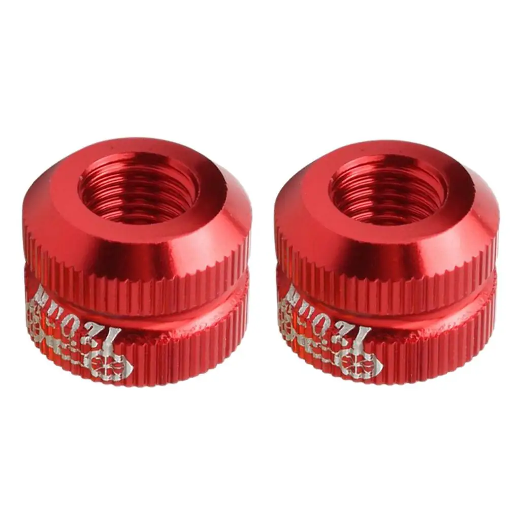 6- Bike Vacuum Tire Law Mouth Nut  Tire Inner Tube Caps Red