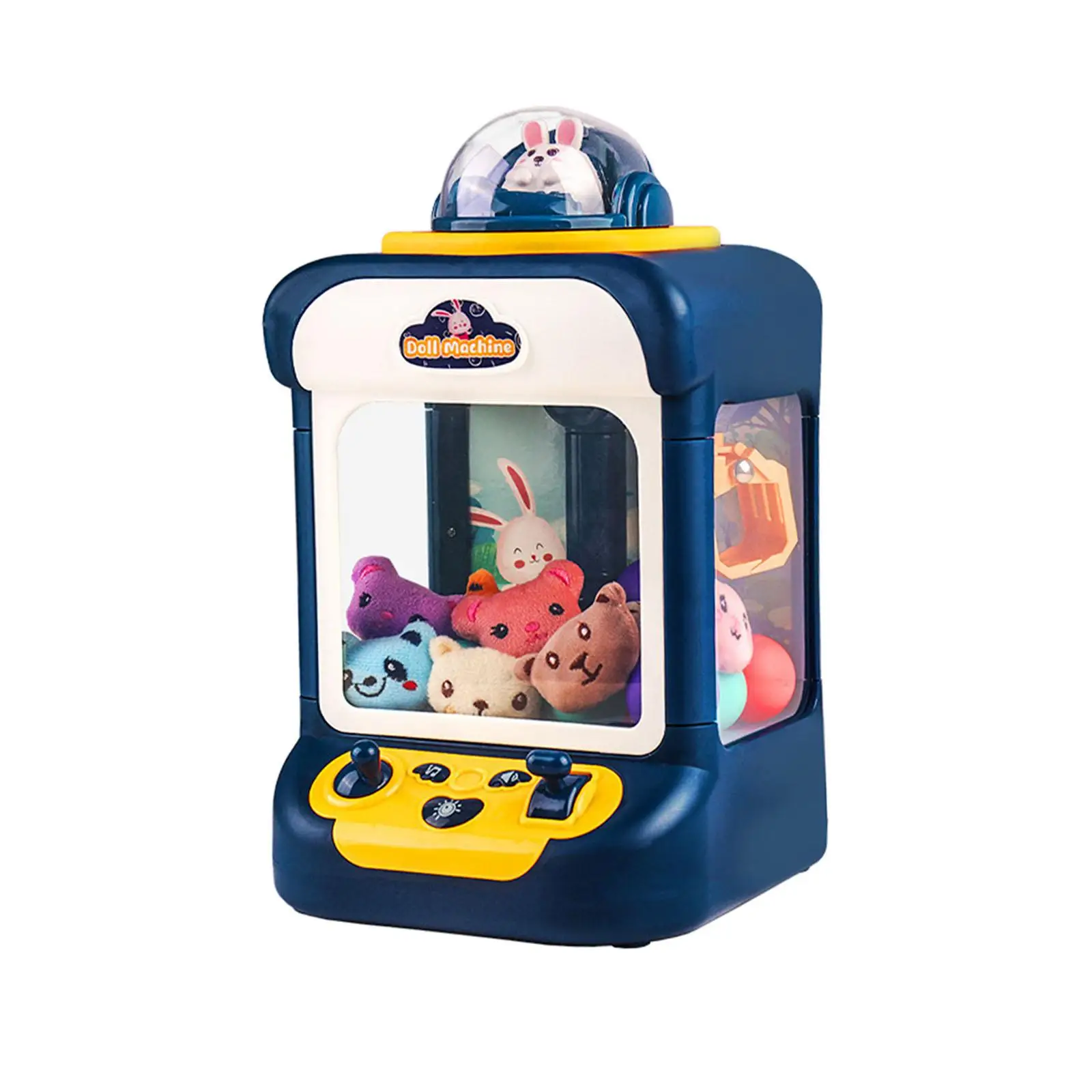 Manual Claw Machine Toy with Sounds Dolls Vending Grabber Machine for Kids
