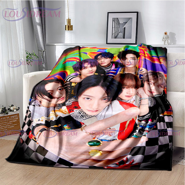 Jin Top Quality Comfortable Bed Sofa Soft Blanket Kpop Lv - AliExpress