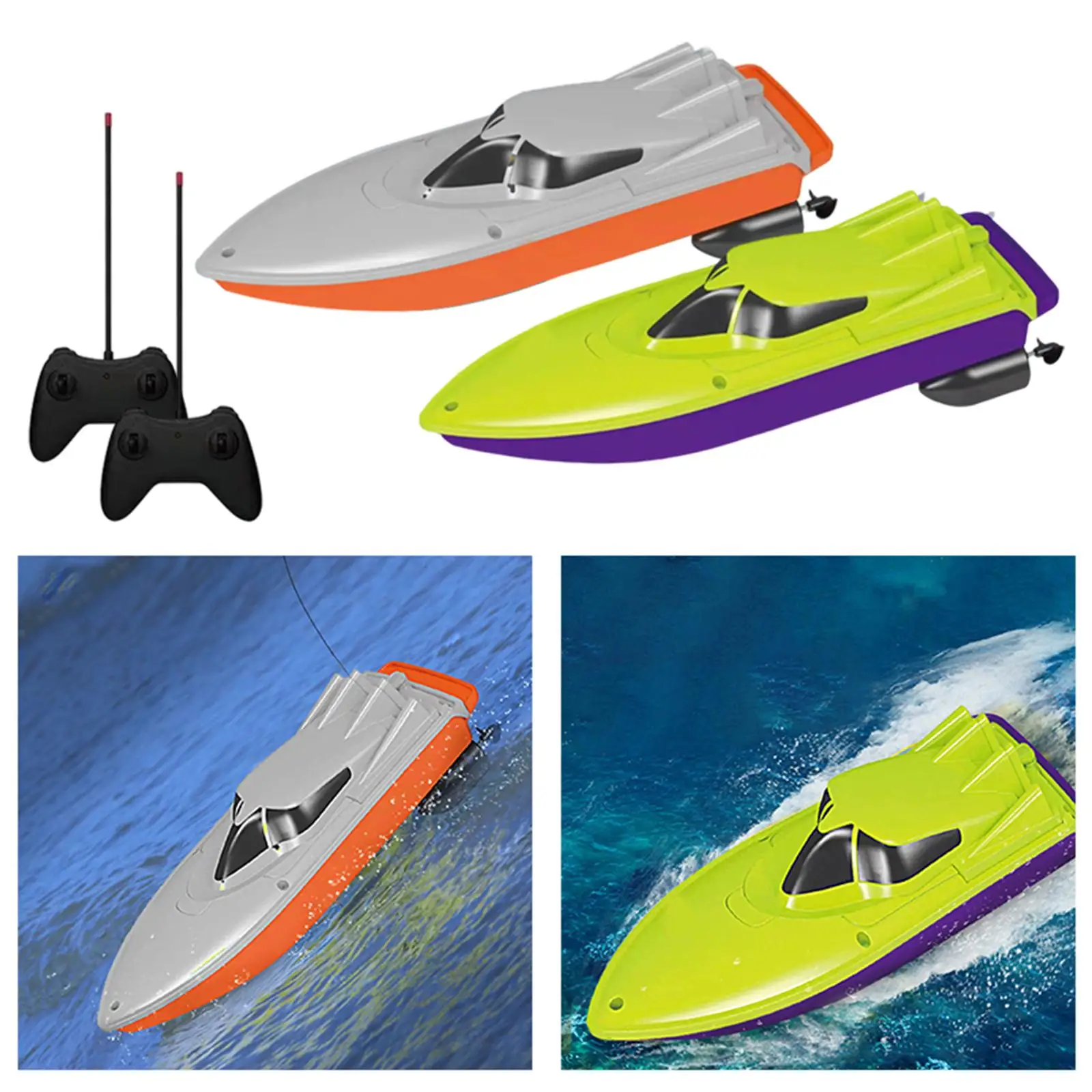 2.4G RC Boat 10km/H Electric Ship Yacht Toys High Speed Remote Control Boat for River, Kids and Adults, Outdoor Sports Toy,