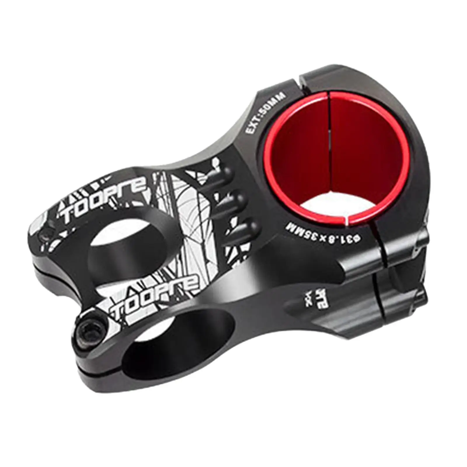 31.8mm/35mm Bike Stem 0 Degree  Replacement 28.6/8 Short Handlebar for  Mountain Road Components BMX Downhill