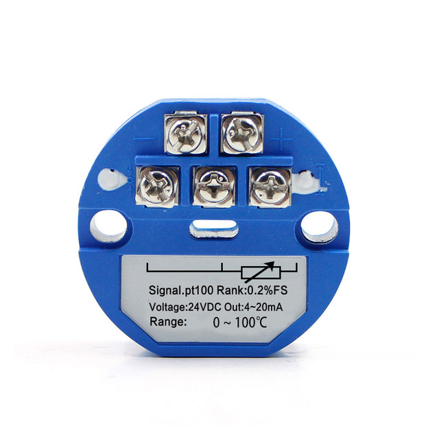 CAARLA 4-20mA PT100 Temperature Signal Converter & Isolator – 18-30V DC, 1 Input 1 Output