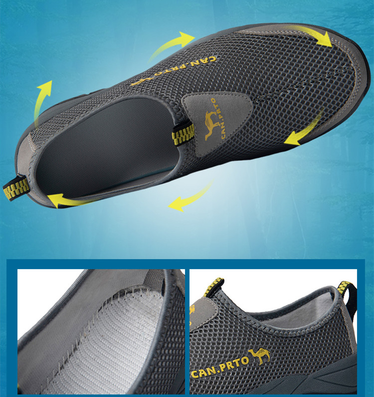 Männer Casual Schuhe Mode Sommer Schuhe Mesh im freien Atmungsaktive Slip-on Wohnungen Männer Turnschuhe Komfortable Wasser Faulenzer Zapatillas – Detail 7