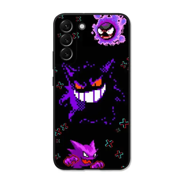 Japão Anime Pokemon Pikachu Roxo Gengar Psyduck Capa De Celular Para  Samsung Galaxy S22 S21 S20 Plus Ultra S21FE F E A12 A13 A03 A03S J7 Prime  Desenho Fofo Anti-Impacto Novo Design