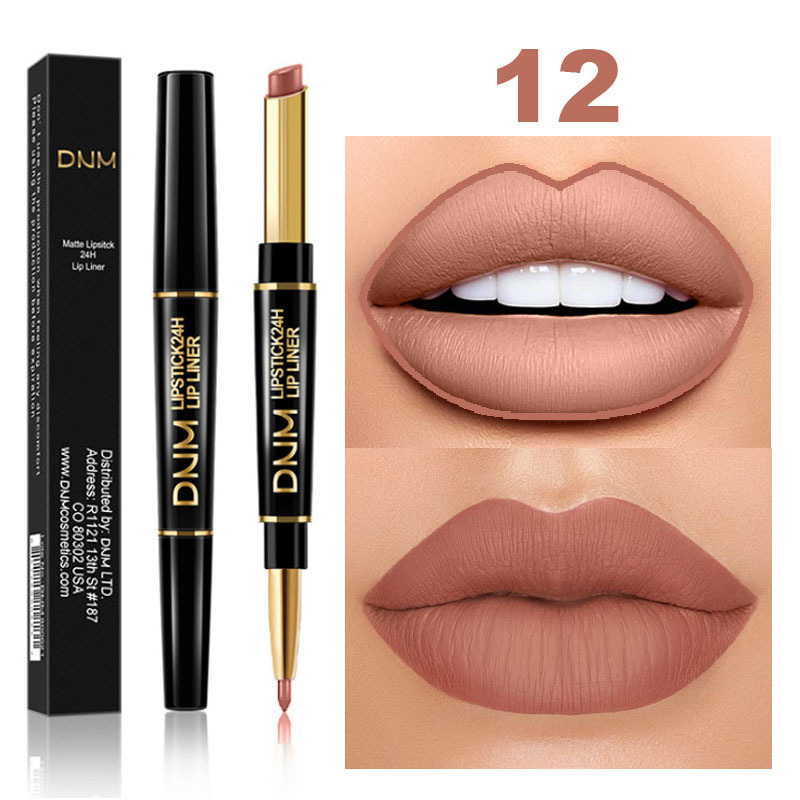 Best of Double Ended Matte Lipstick Long Lasting Wateproof Lipsticks Brand Lip Makeup Cosmetics Dark Red Lips Liner Pencil Beauty Reviews & Tips