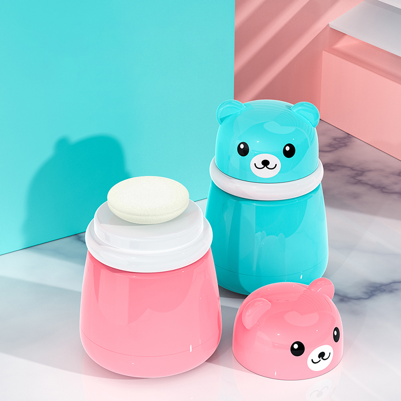 Best of Children&#039;s Cute Cartoon Bear Baby Puff Box Talcum Powder Prickly Heat Powder Storage Empty Box Portable Container Travel Daily Reviews & Tips