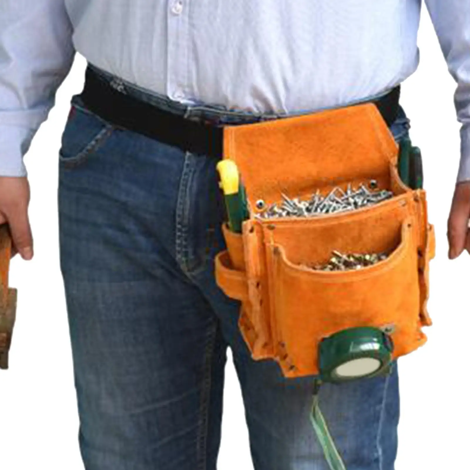 PU Tool Bag with Belt Professional Heavy Duty Multipurpose for