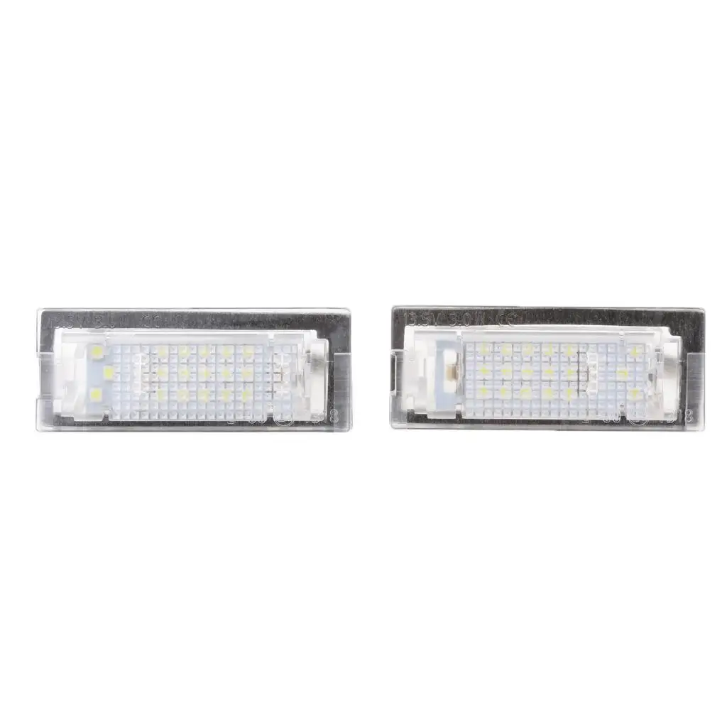 2 Pieces Replacement 18SMD LED Plate Lights for bmw 