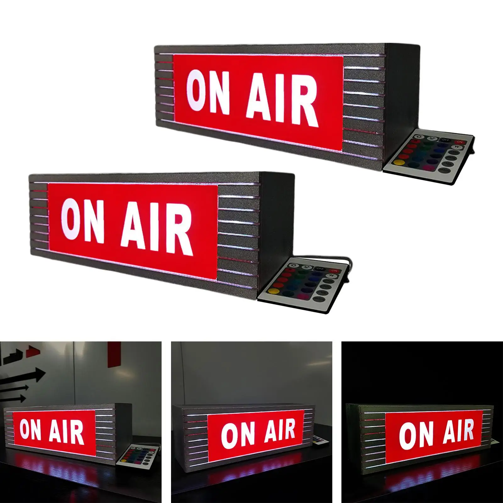 On Air Studio LED Neon Light Sign Box Remote Control Wall Decor Podcasting