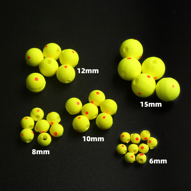 10PCS 20mm-30mm Foam Floats Ball Beads Beans Fishing Float Bottom Rig  Rigging Material Fishing Tackle Accessories Pick Size