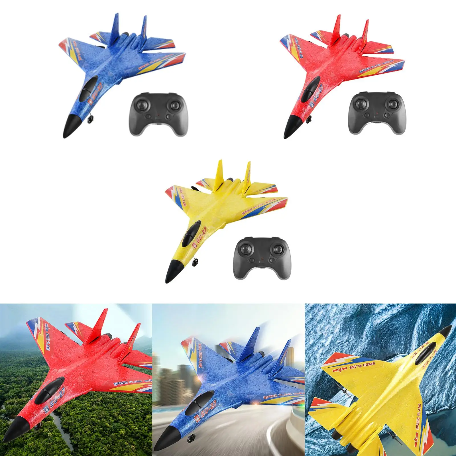 2.4GHz RC Plane with Gyro Gift EPP Foam Easy to Fly Toy Aircraft Glider Remote Control Airplane for Adults Beginners Kids