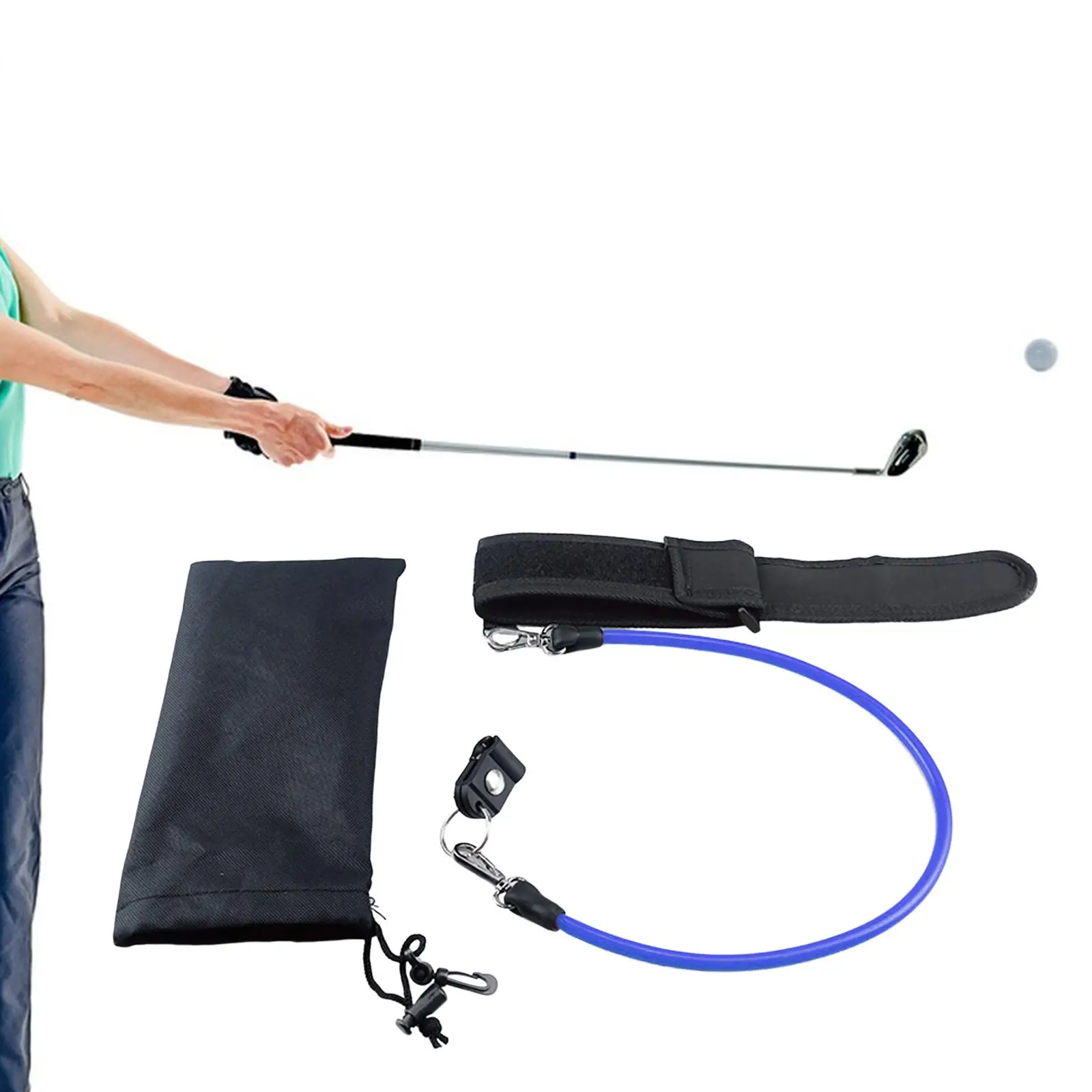 Golf Swing Release Trainer Stretch Rope Portable Correction Tool Training Aid
