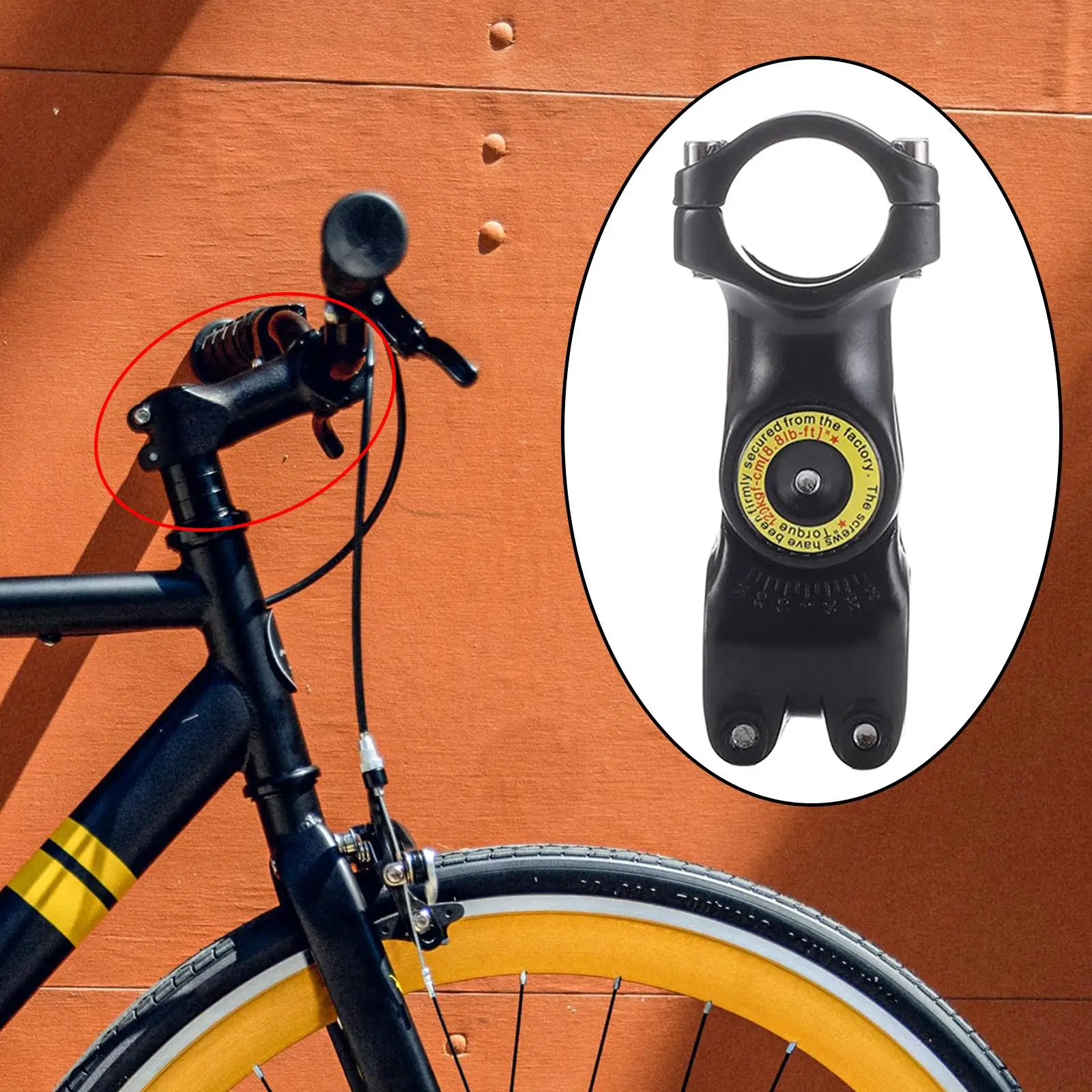 Bike Stem Handlebar Stem Adjustable Angle 90°-180° Bike Short Stem 28.6mm 1-1/8 Bicycle Stem for Road Bike Cycling Parts