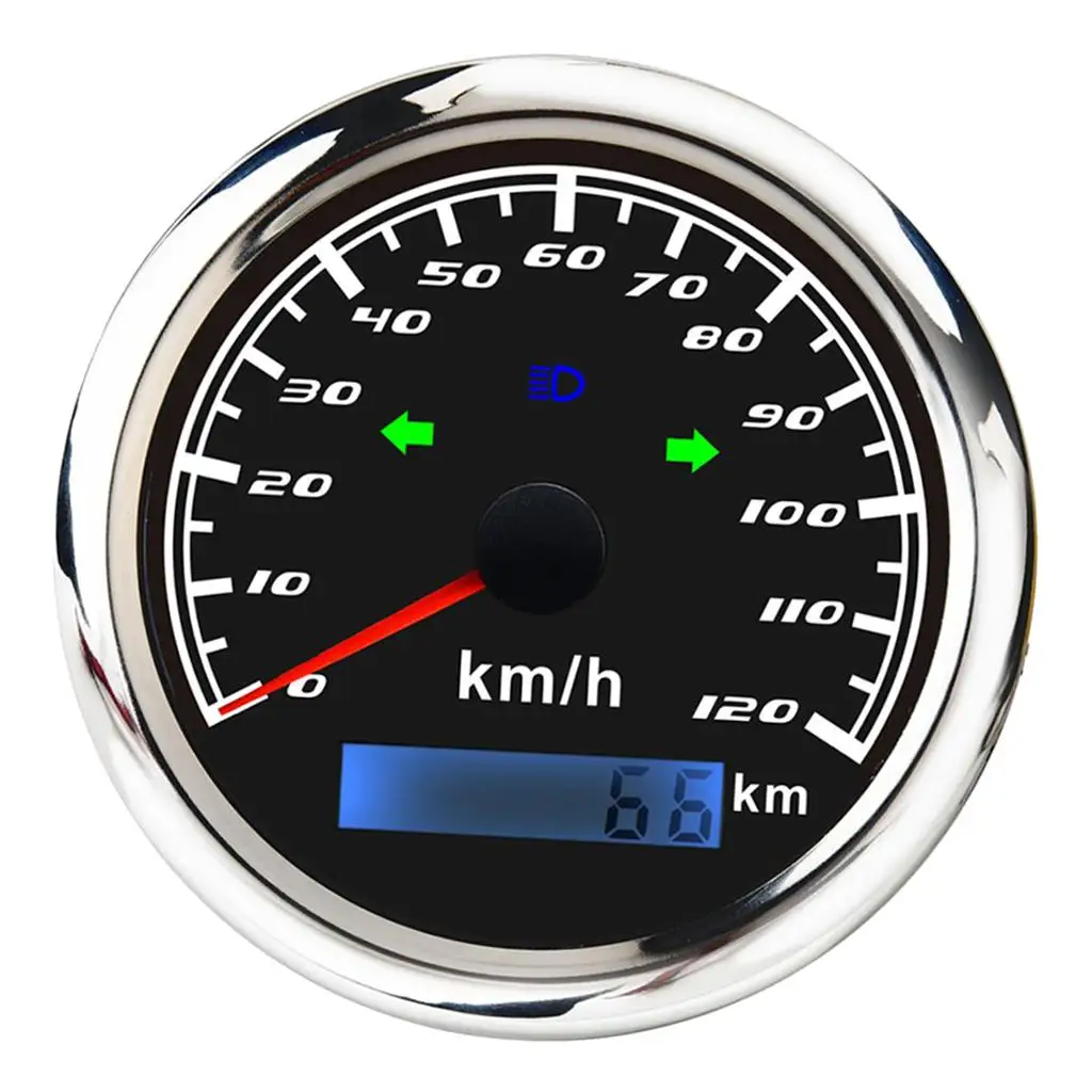  Marine Digital GPS Speedometer 120km/h Stainless Steel  Meter