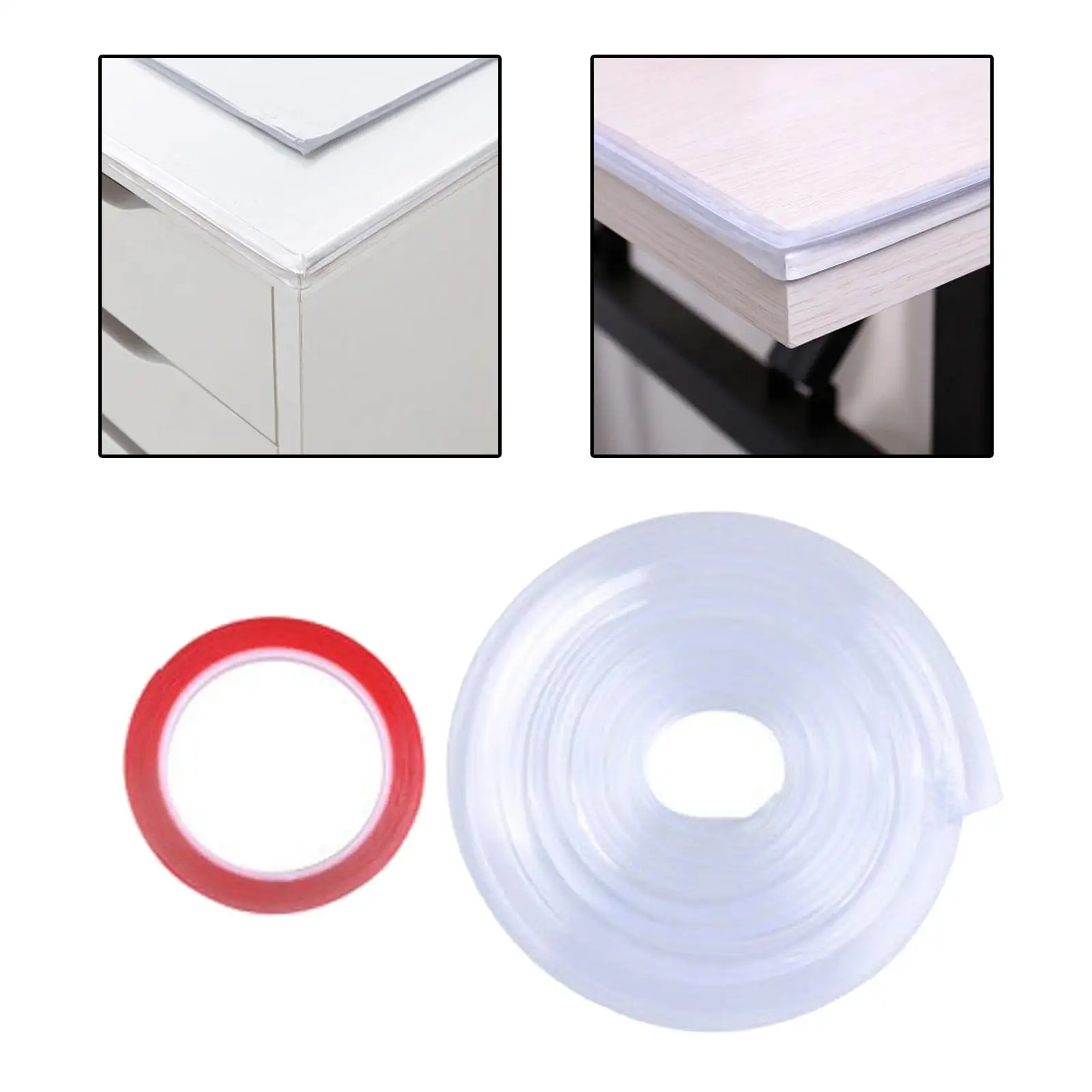 1M Edge Protector Strip Desk Corner Bumper for Cabinets Furniture Sofa