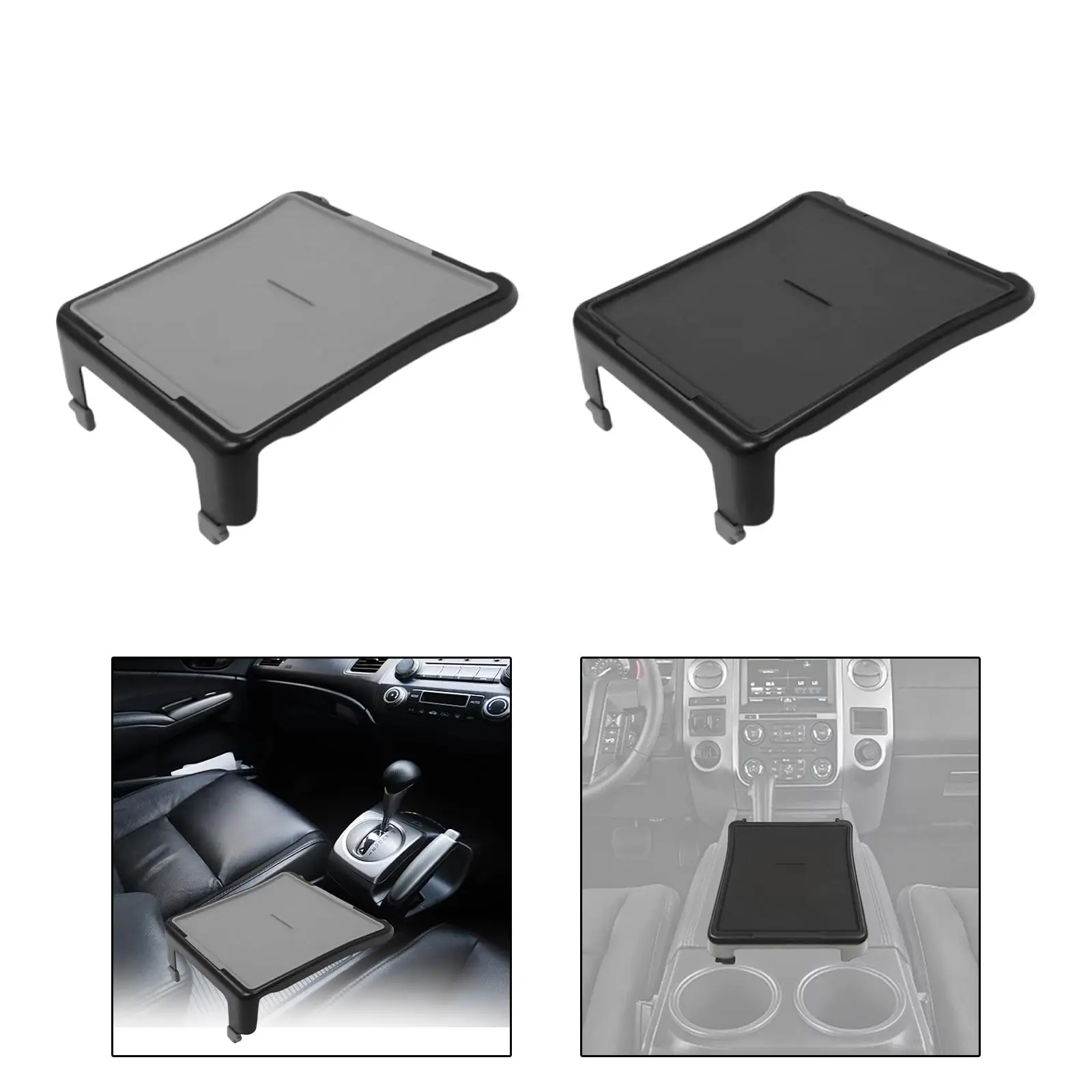 Center Console Tray Interior Accessories Multifunctional Easy to Install Car Travel Table Food Eating Table for Model3/Y