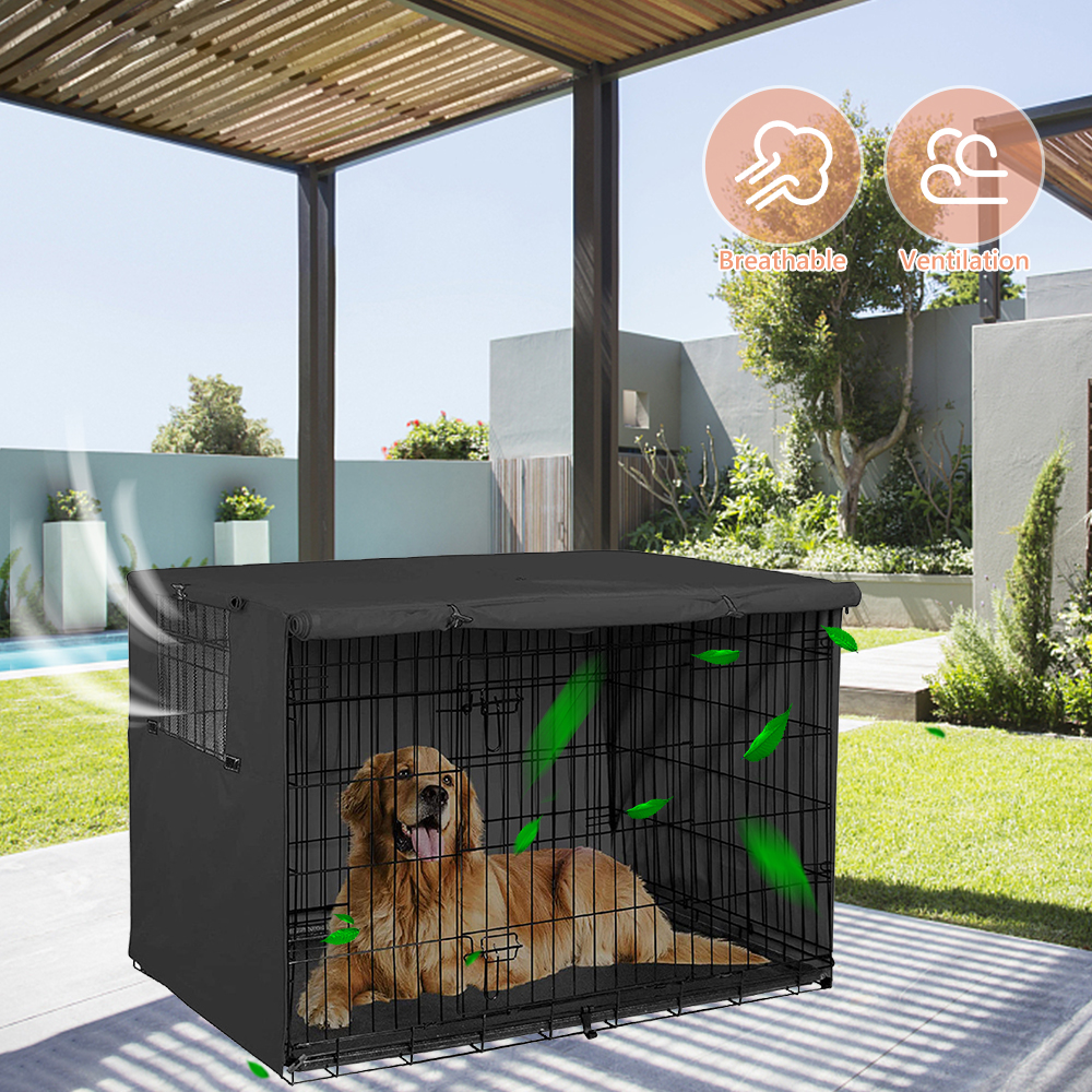 Title 6, Outdoor Dog Crate Cover Rainproof Dust Windproo...