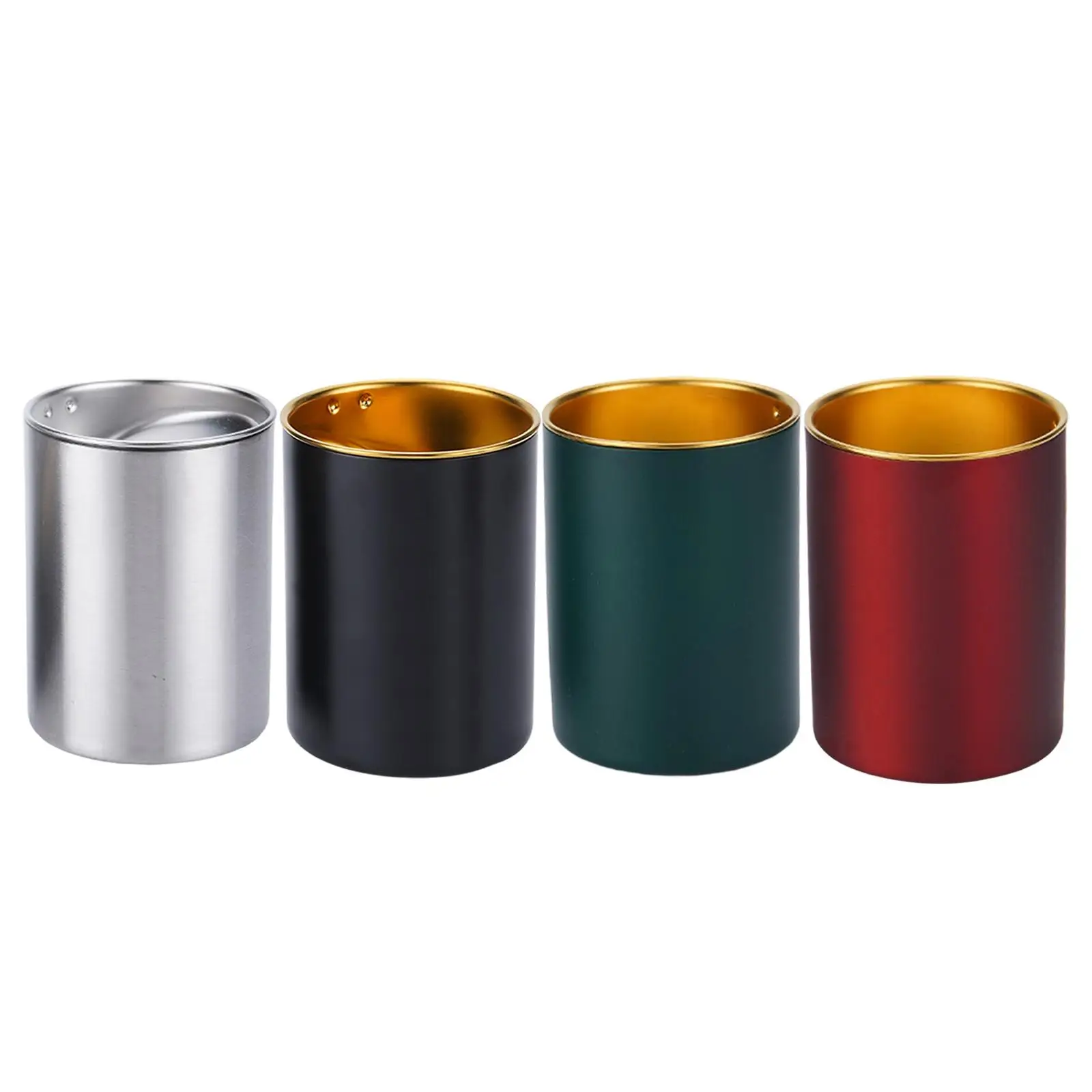 Stainless Steel Car Ashtray Cylindrical Shape Windproof Unbreakable Cigarette Ashtray for Balcony Outdoor Outside Auto Patio