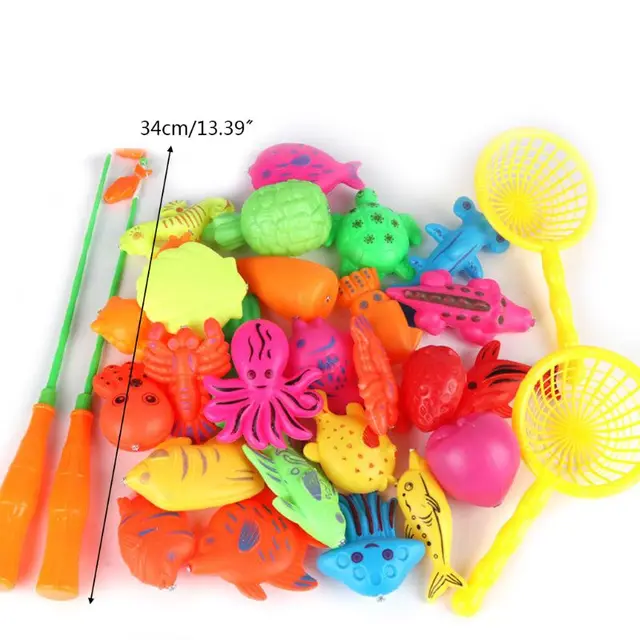 30/52 Pcs Magnetic Fishing Toys Plastic Fish Rod Set Kids Playing Water  Game Educational Baby Toys Fish Square Hot Gift For Kids - Bath Toy -  AliExpress