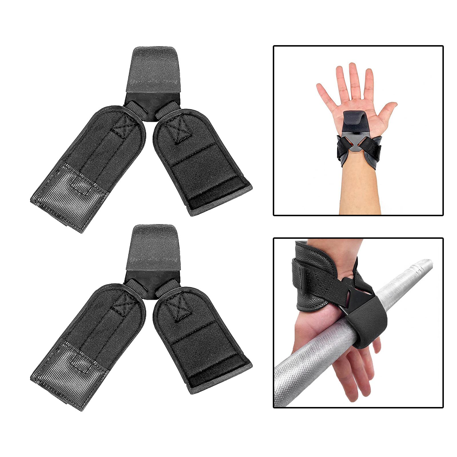 2Pcs Weight Lifting Wrist Strap with Hook Weight Wrist Straps for Deadlift