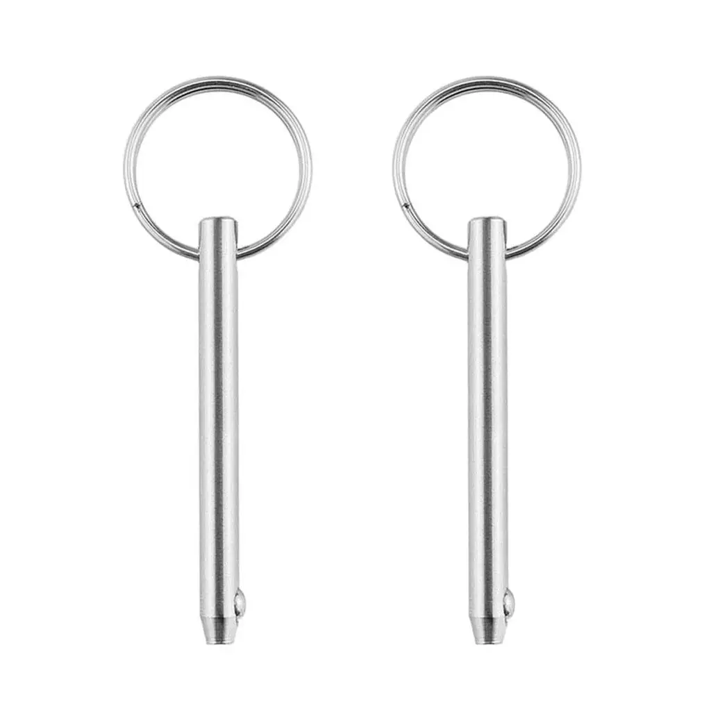 2x 316 Stainless Steel Quick Release 5x76mm Pin Bimini Boat Pin Detent