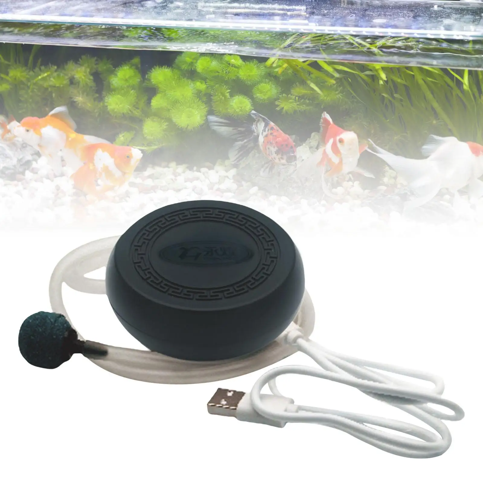 Portable Aquarium Oxygen Air Pump Quiet Powerful Efficient Aquatic Animal High Energy USB 3W Mini Fish Tank Air Aerator Supplies
