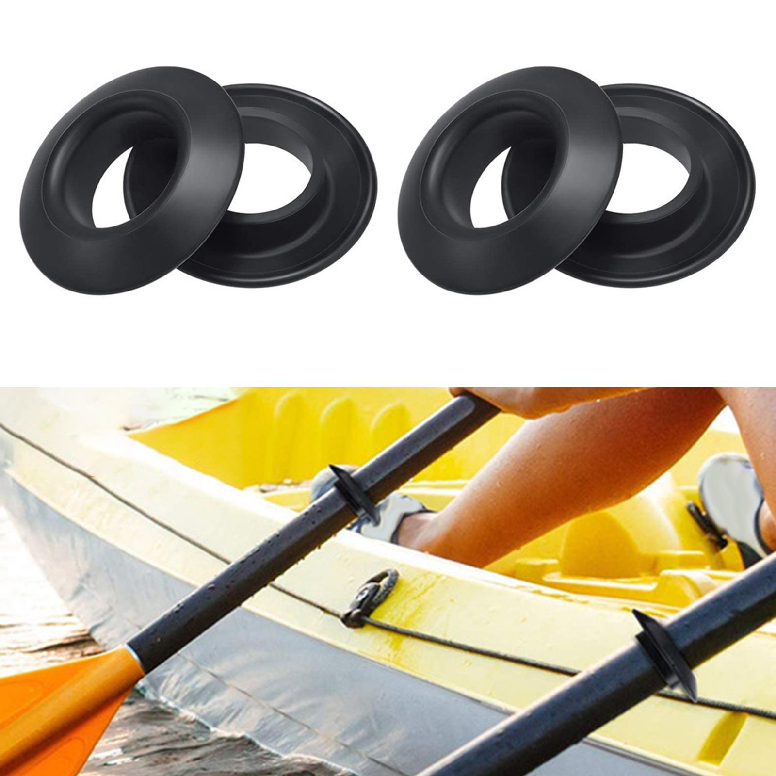 4x Universal Kayak Drip Rings PVC Splash Guards Durable Fit for Canoe Rafting Paddles Shaft Paddle Accessories Replacement