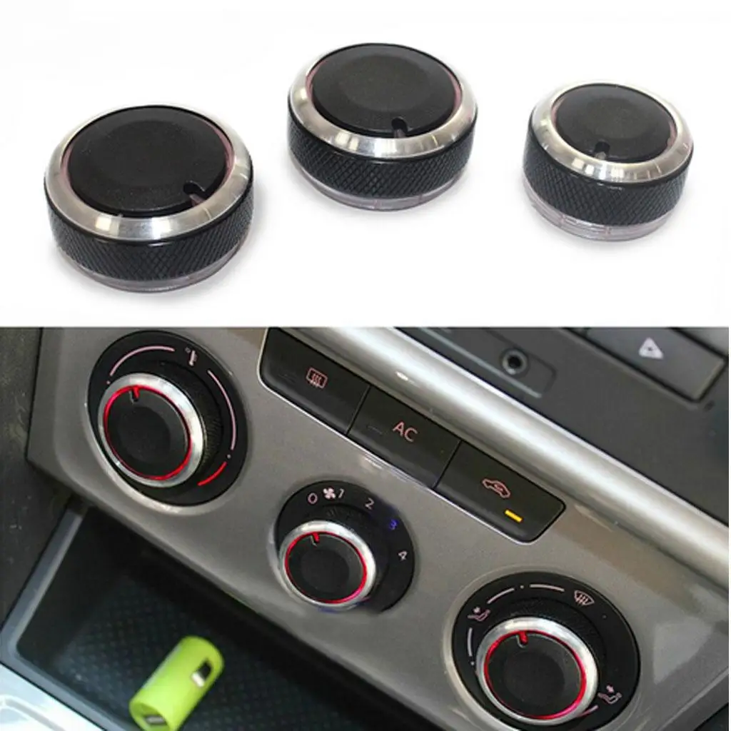 A/C Heat Control Air Conditioning Switch Knob Fit for VW Jetta Golf Mk4 Passat 99-05