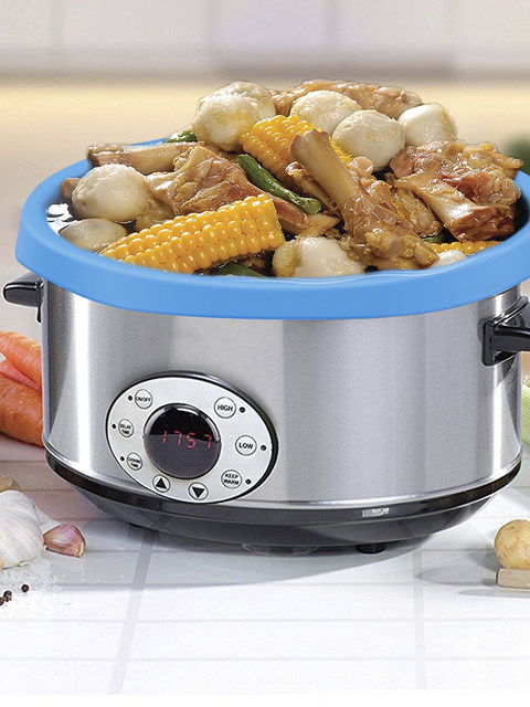 Crock-Pot 7qt One Touch Cook and Carry Slow Cooker - Blue - AliExpress