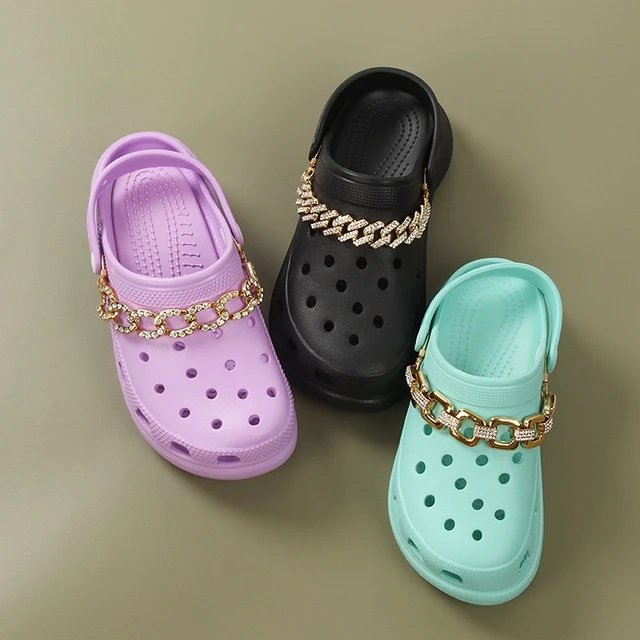10pcs Purple Rhinestones Gem Croc Charms Designer DIY Bling Shoes  Decaration for Croc JIBS Clogs Kid Women Girl Gifts