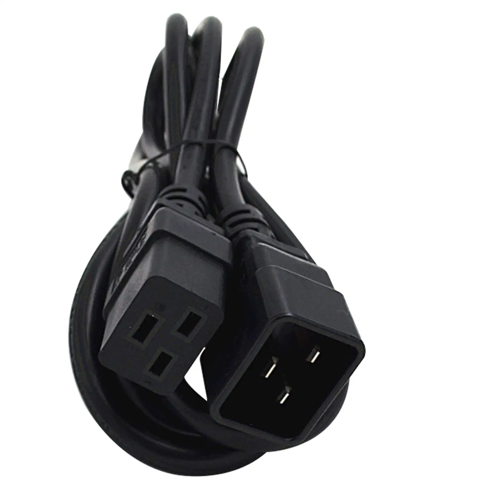 IEC320-C20 to IEC320-C19 Power Adapter Cord Universal Black Straight Rated Current 16A