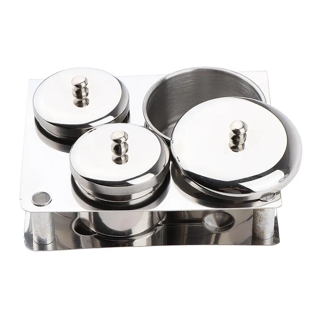Unbreakable Durable Stainless Steel    Sanitizing Jar Salon Barber Tools  Containers