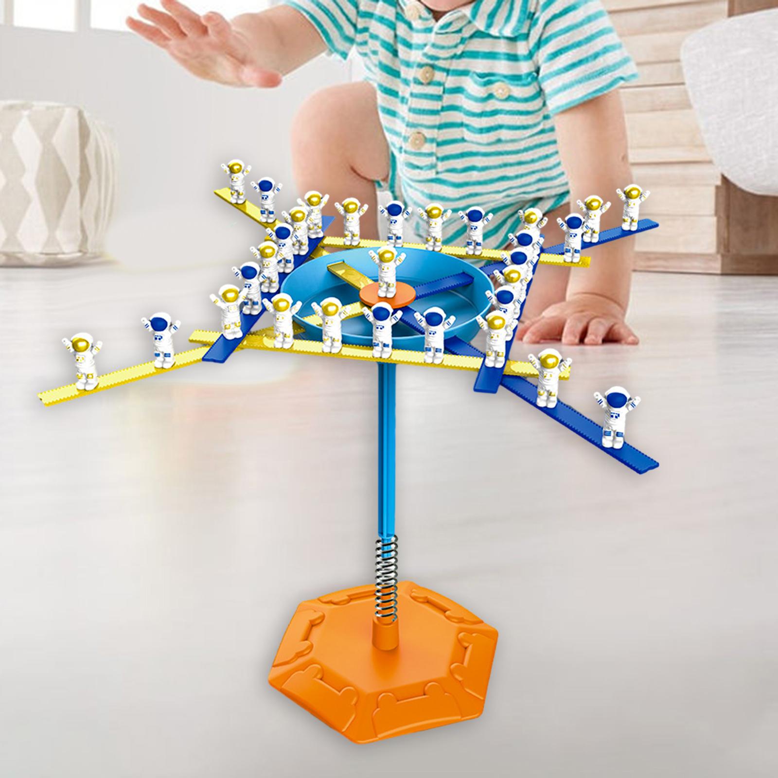 Astronaut Balance Stacking Blocks Game Early Learning Fine Motor Skill for Birthday Gifts Two Players Parties Travel Family Game