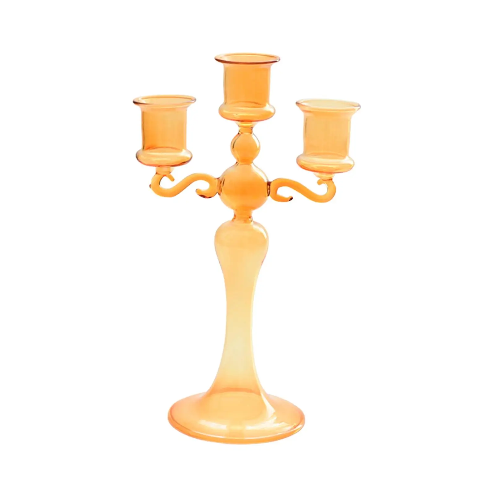 Glass Candlestick Glass Candle Holder for Birthday Party Housewarming Hotel