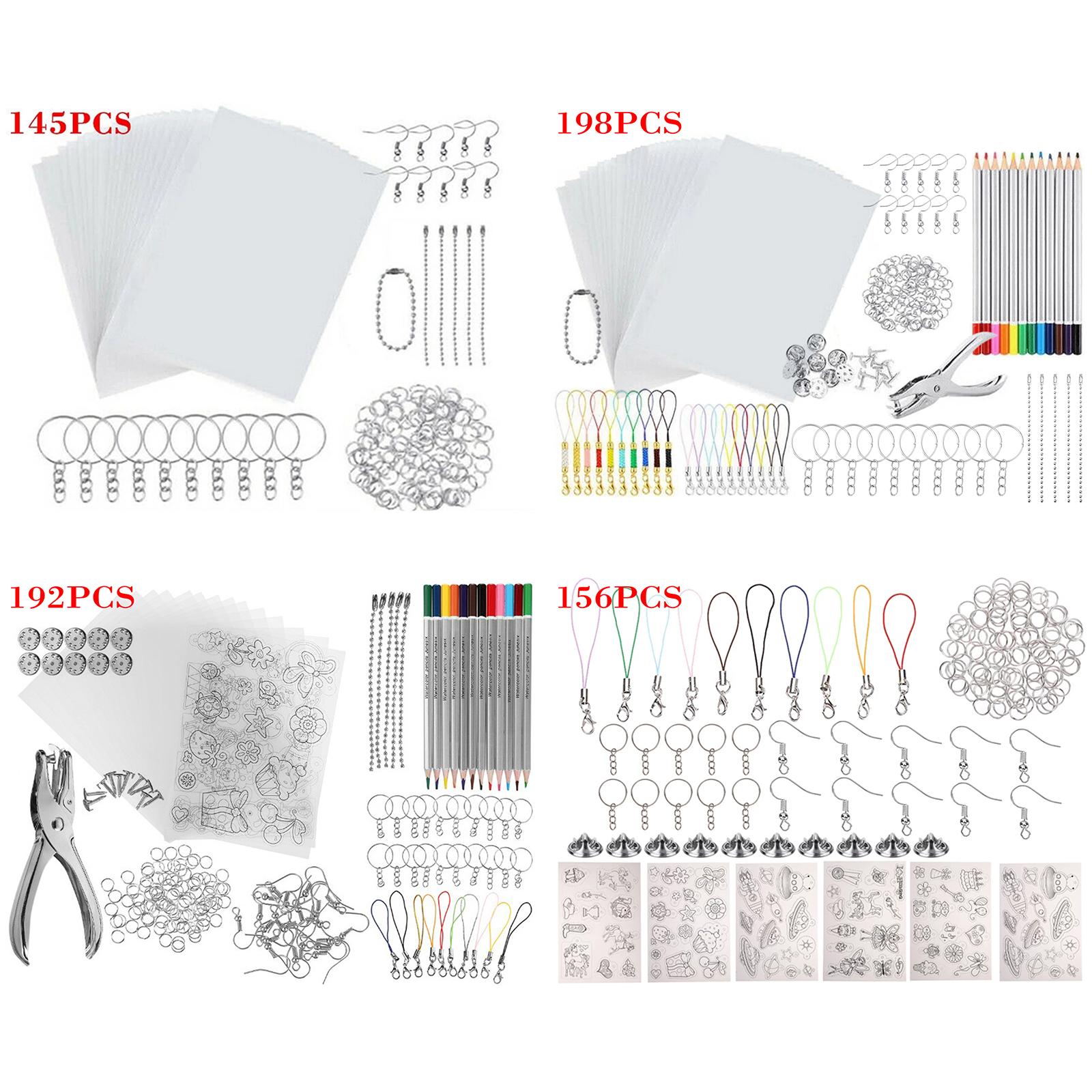 Description Picture 2 of itemHeat Shrink Plastic Sheets Set Pack Paper Heat Shrink Sheets for Craft Embellishment Scrapbook Card Making